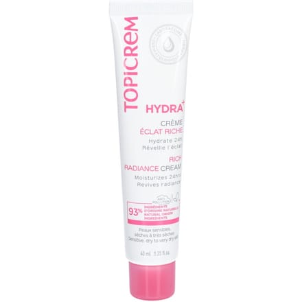 Topicrem Crème Face Care Hydra+ Rich Moisturizing Radiance Cream