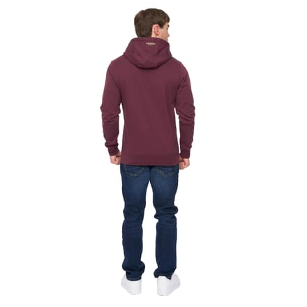 Crosshatch Heren Motorcross Hoodie (Wijn)