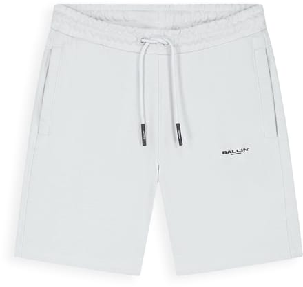 Ballin Amsterdam - Jongens Regular fit Shorts Sweat - Light Grey - Maat 16