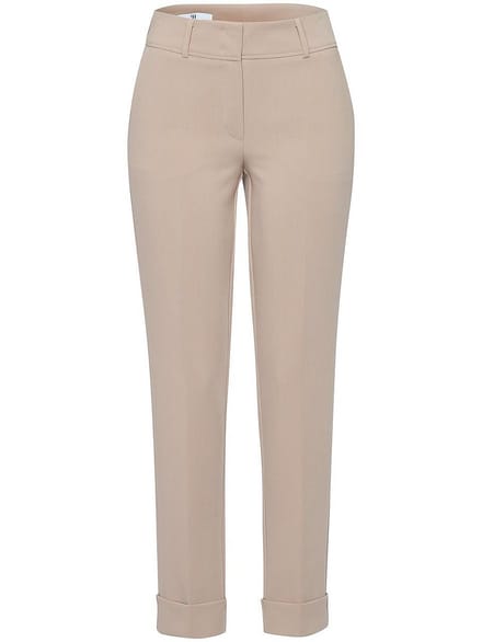 Enkellange broek persplooien Van Fadenmeister Berlin beige