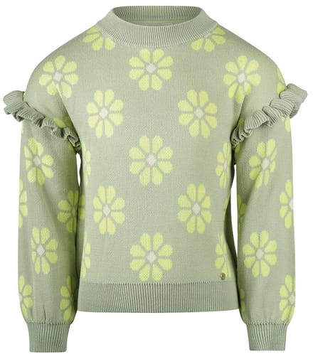 Koko Noko Meisjes Trui - Faded green
