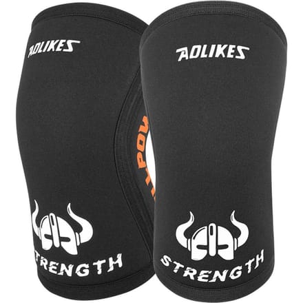 Manchons de coude Aolikes 7 mm 1 Paire Support Haute Performance pour l'Haltérophilie Powerlifting Entraînement L