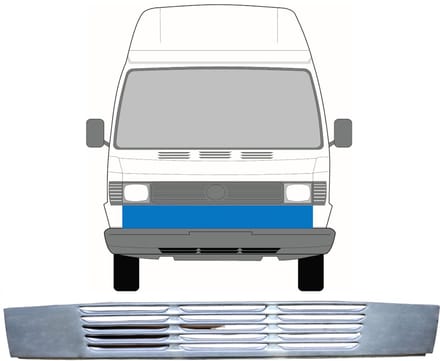 Onderste grill voor Mercedes T1 207-410 1977-1995