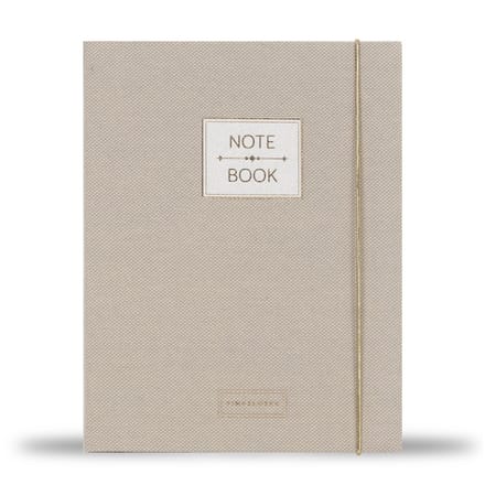Pimpelmees notebook A5 - Luxe edition linnen - warm nude