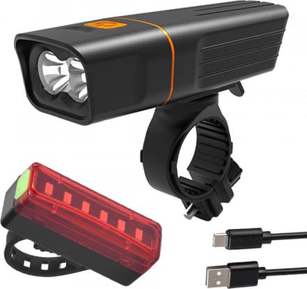 Fietsverlichtingsset - Achterlicht & Voorlicht - LED - USB Oplaadbaar