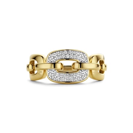 Ring Schakel Diamant 0.16ct H Si