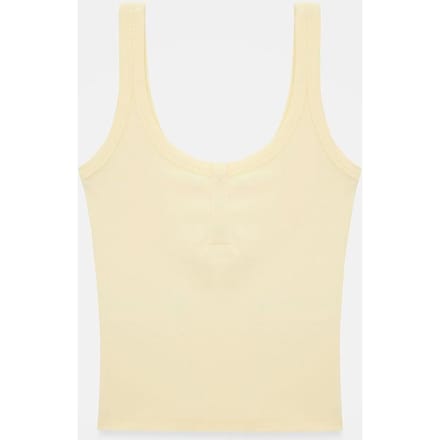 Geribbelde Crop Cami Blouse