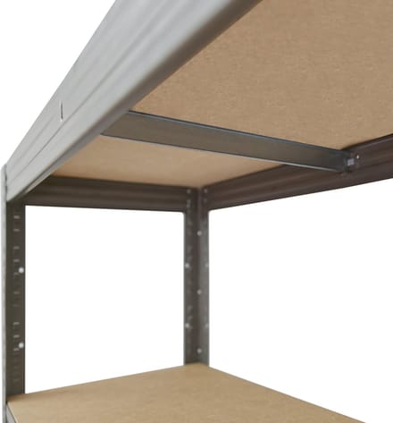 Shelfplaza PRO metalen stellingkast - 155x50x50 cm - grijs - 4 planken