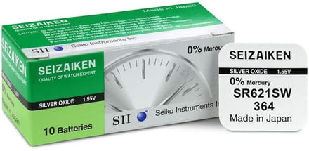 SR621SW horloge batterij 364 Seiko 10 stuks