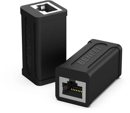 RJ45 Inline Koppeling Vrouwelijk naar Vrouwelijk voor Cat7 Cat6 Cat5e Ethernet Kabel Verlengstuk