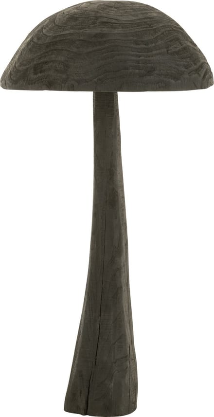 J-Line Paddenstoel Hout Zwart Large