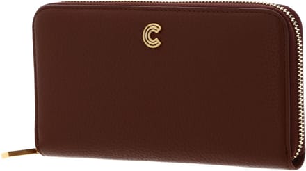 COCCINELLE Leren Portemonnee Myrine Zip Around Wallet Brule Terracotta