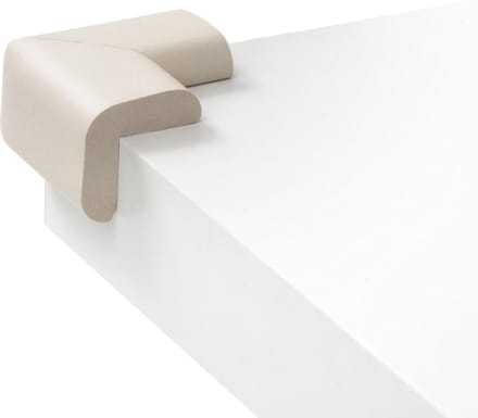 Jippie's - Foam Tafelhoek voor scherpe hoek - 4 stuks - Creme/Wit