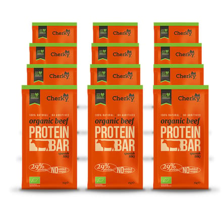 Cherky | ECO Beef Bar | Spanish BBQ | 12 Stuks | 12 x 35 g