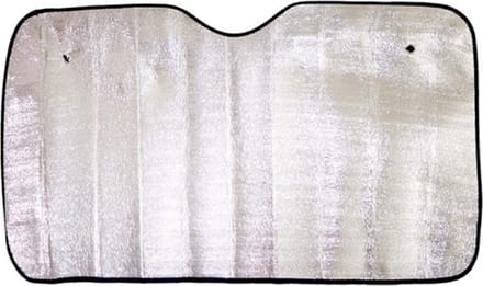Concorde Auto zonnescherm - aluminium - L80 x B150 cm - voorruitscherm - 2 zuignappen