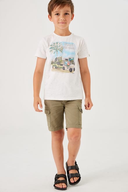GARCIA Jongens Shorts Groen - Maat 116