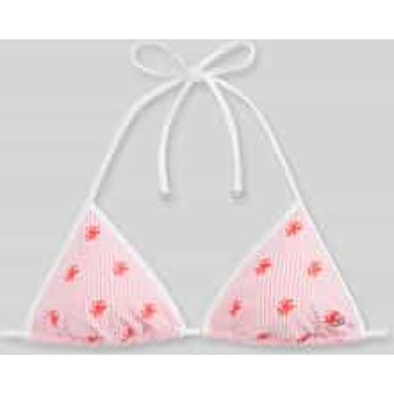 Bikini-top met logo-stitching