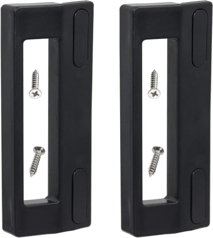 SPARES2GO Universal Door Handle Compatible with Refrigerator, Daewoo & Servis Fridge Freezer (Pack of 2, 190mm, Black)