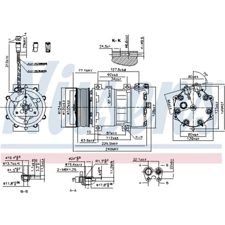 Compressor airconditioning NISSENS 890022