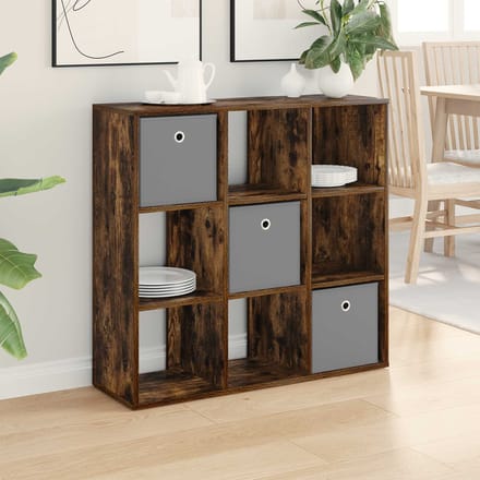 vidaXL - Dressoir - Rook - Eiken - 88,5 - x - 29 - x - 84,5 - cm