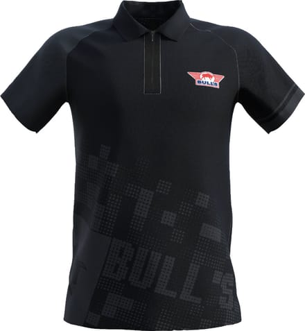 Bull's Plain Black Dart Polo Maat 164