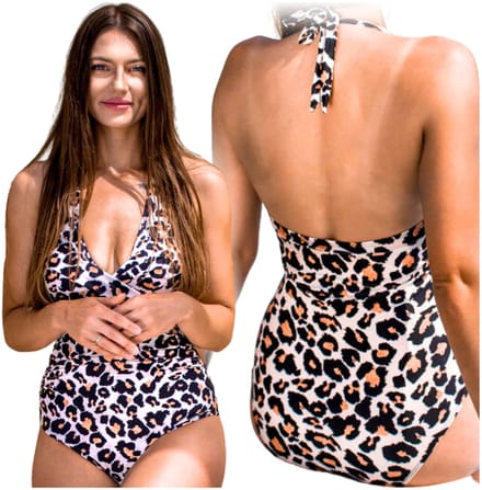 Sapphire Emma - Modelerend Badpak - Panterprint - XL
