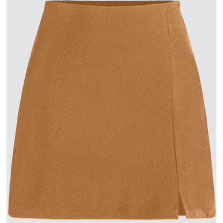 Hoge Taille Rok met Zijsplit