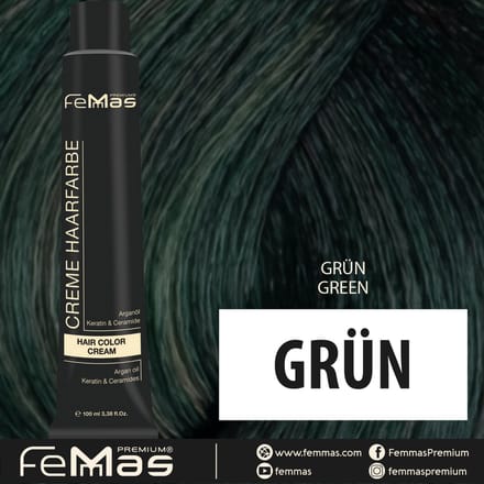 Femmas (Groen) - Haarverf - Puur & Mix - 100ml