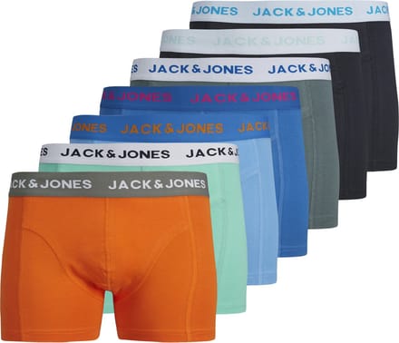 Jack & Jones heren 7P boxer trunks carl solid multi