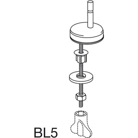 Pressalit universal hinge for Raja