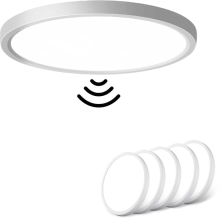 Oraymin 5x LED Plafondlamp met Bewegingssensor - 18W - 4000K - Ø23cm