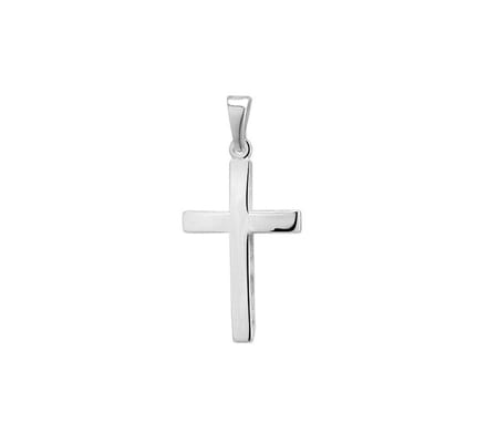 Zilver Gerhodineerde Hanger kruis 1329892