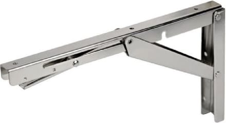 Tafelbladhouder Klapbaar - 150 kg - Rvs 316 - Inklapbare plankdrager - Klapbare schapdragers