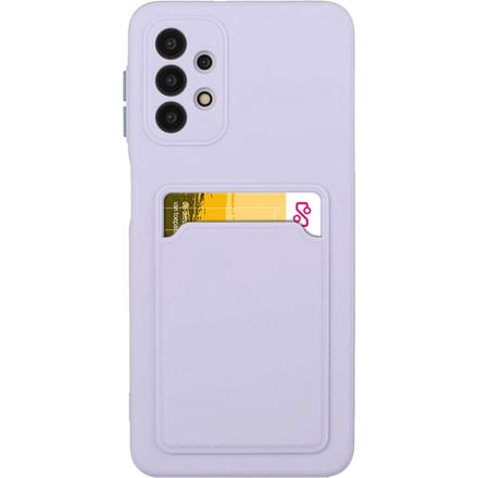 CaseBody Samsung Galaxy A52(s) Telefoonhoesje met Kaarthouder Paars