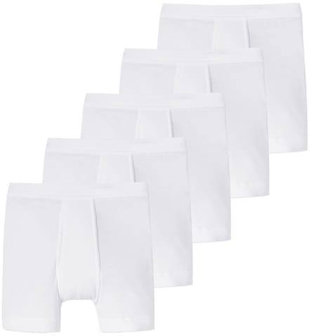 Schiesser Heren lang short / pant 5 pack Essentials dubbelrib