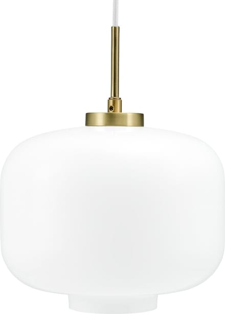 Dyberg Larsen Hanglamp Arp 25 X 32 Cm E27 Opaal 25w Wit/goud