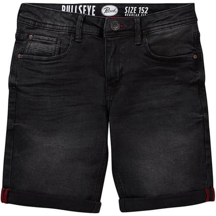Petrol Industries - Jongens Bullseye Denim Short - Zwart - Maat 170