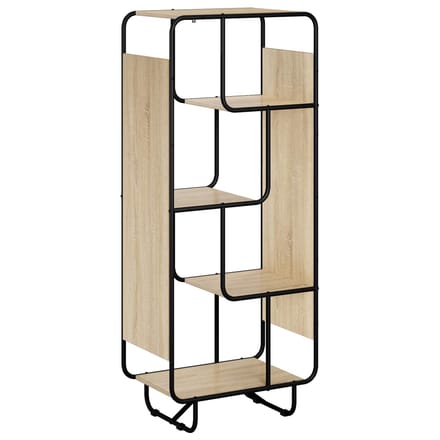 vidaXL - Highboard - Sonoma - Eiken - 60 - x - 37.5 - x - 144 - cm - Bewerkt - hout