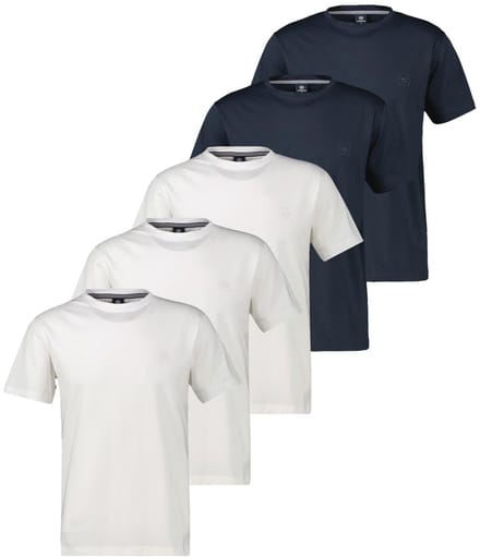 LERROS Heren t-shirt 5 pack Basic