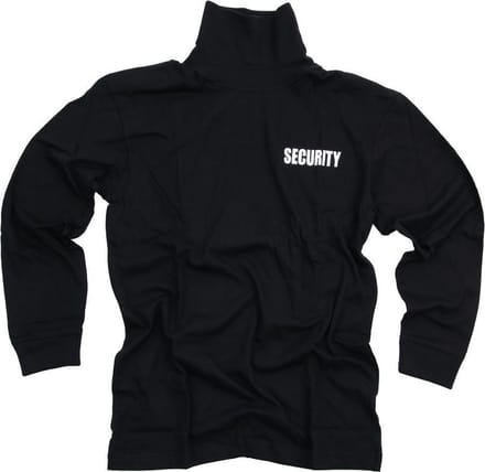 Fostex Garments - T-shirt security long sleeve (kleur: Zwart / maat: S)
