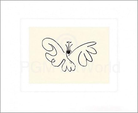 Kunstdruk Pablo Picasso - Le Papillon 50x60cm