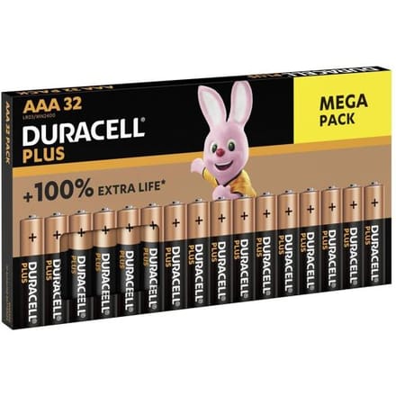 Duracell Plus-AAA BP32 AAA batterij (potlood) Alkaline 1.5 V 32 stuk(s)