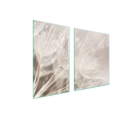 TMK ArtDeko - Snijplank - Kleurig Bloemmotief - 100x52 cm - Glas