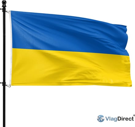 VlagDirect - Oekraïense vlag - Oekraïne vlag - 90 x 150 cm.
