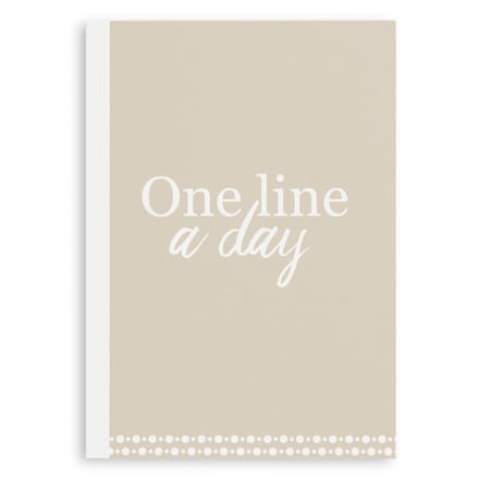 Fyllbooks - One Line A Day dagboek - Herinneringsboek - Vijfjarig Invulboek - Beige