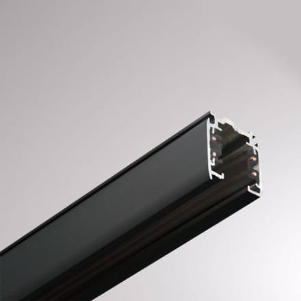 GLOBAL 3-fasen railsysteem Noa opbouw 100cm, zwart