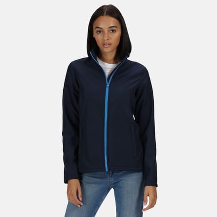 Regatta Dames/Dames Ablaze bedrukbare Soft Shell jas (Marineblauw/Frans Blauw)