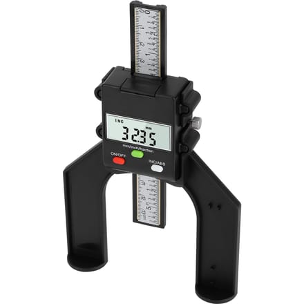 0‑80mm Professionele Digitale Dieptemeter DIY Houtbewerkingsliniaal Hoogtemeter voor Zaagtafel black