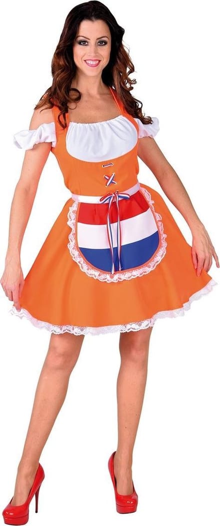 Dirndl jurk Volendam oranje