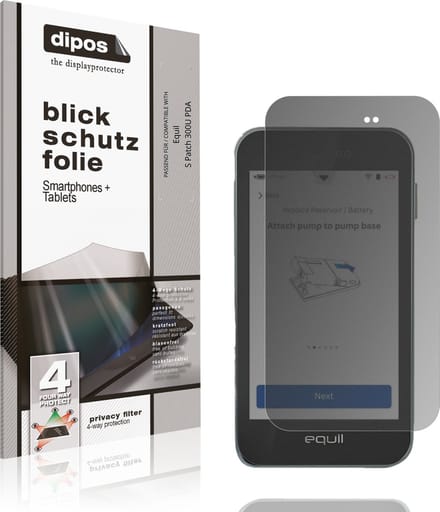 dipos – Matte Privacy Screenprotector geschikt voor Equil S Patch 300U PDA | Anti-Spy Beschermfolie
